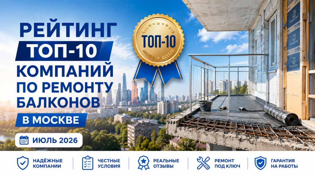 Рейтинг компаний по ремонту балконов в Москве
