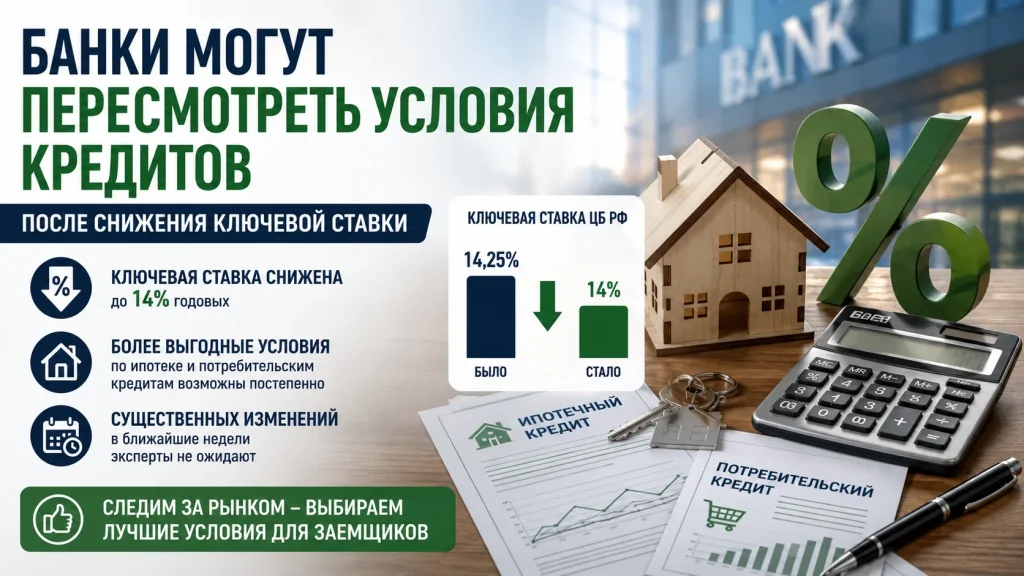 Банки могут снизить ставки по кредитам после решения ЦБ