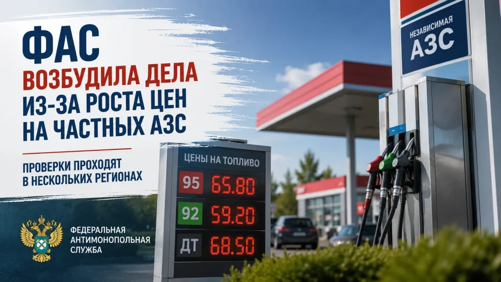 ФАС возбудила дела из-за роста цен на частных АЗС