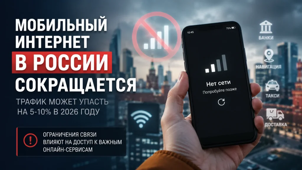 Потребление мобильного интернета в России может сократиться на 5-10%
