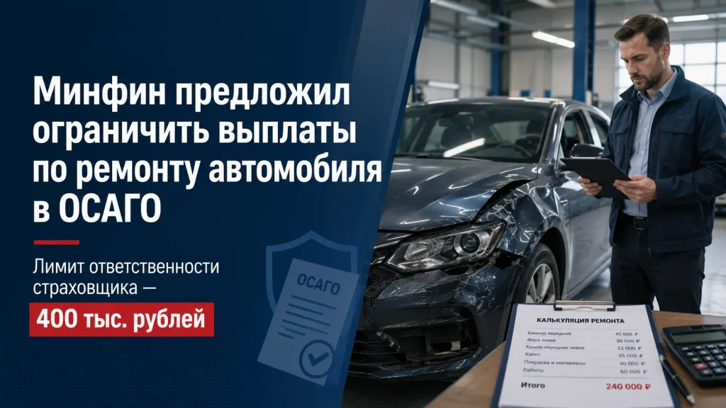Минфин предложил ограничить выплаты по ремонту в ОСАГО