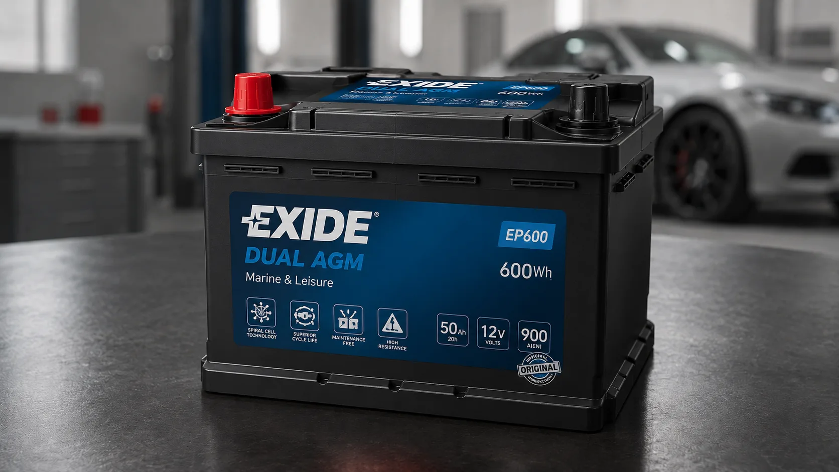 Exide Dual AGM EP600