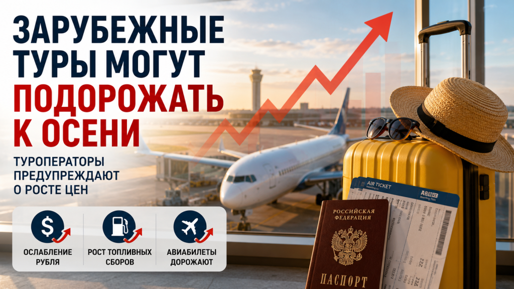 Зарубежные туры могут подорожать к осени 2026 года