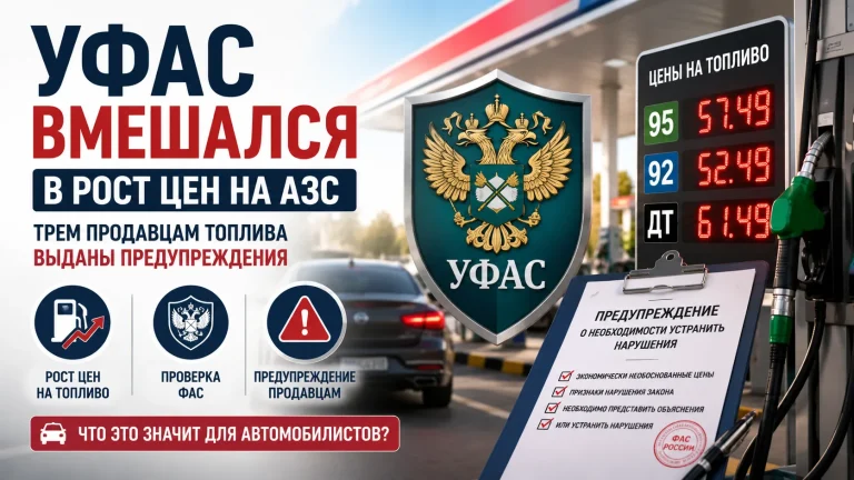 УФАС предупредило продавцов топлива из-за роста цен на АЗС
