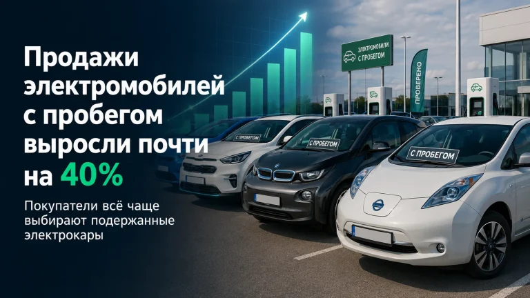Продажи подержанных электромобилей в России выросли на 40%