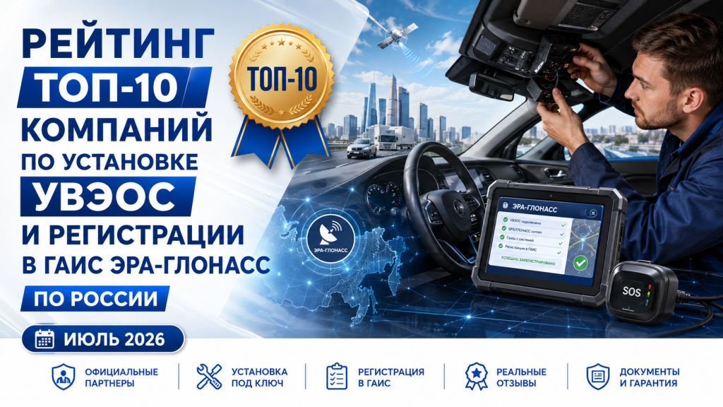 Рейтинг компаний по установке УВЭОС ЭРА-ГЛОНАСС 2026