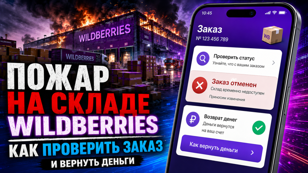Пожар на складе Wildberries: как проверить заказ и вернуть деньги