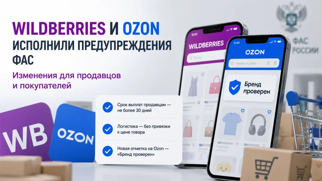 Wildberries и Ozon изменили правила работы после предупреждения ФАС
