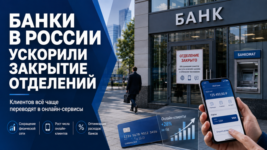Закрытое банковское отделение и цифровые банковские услуги