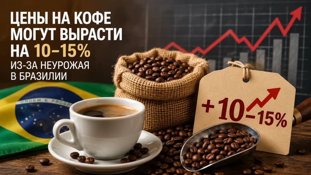 Цены на кофе могут вырасти из-за урожая в Бразилии
