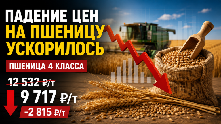 Цены на пшеницу в России резко снижаются