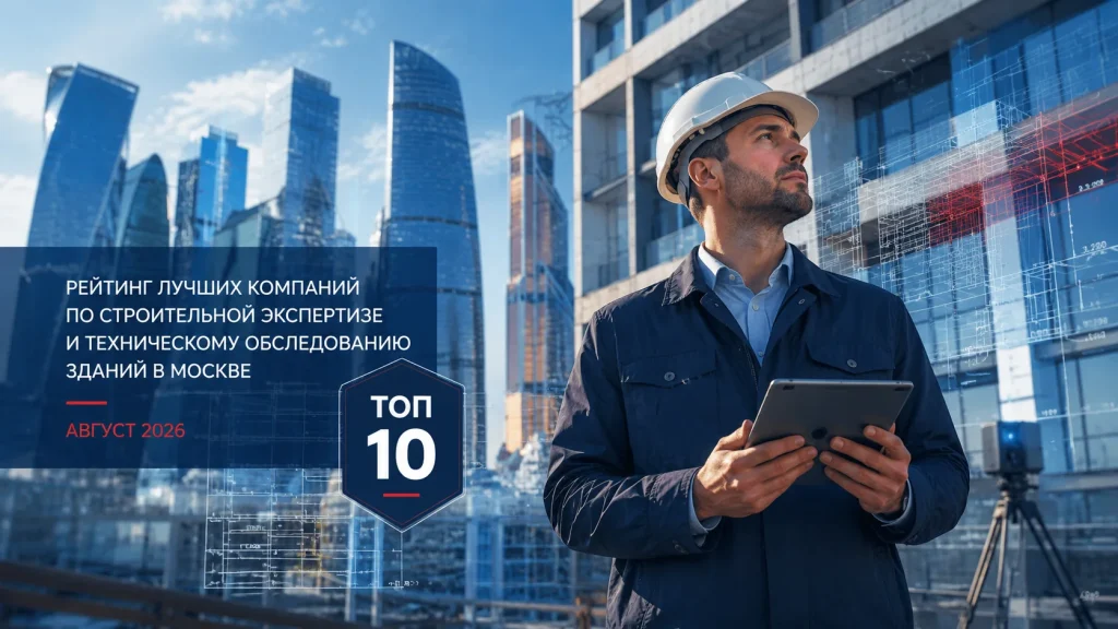 Рейтинг компаний по строительной экспертизе и техническому обследованию зданий в Москве