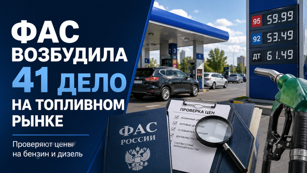 ФАС возбудила 41 дело на топливном рынке и проверяет цены на бензин и дизель