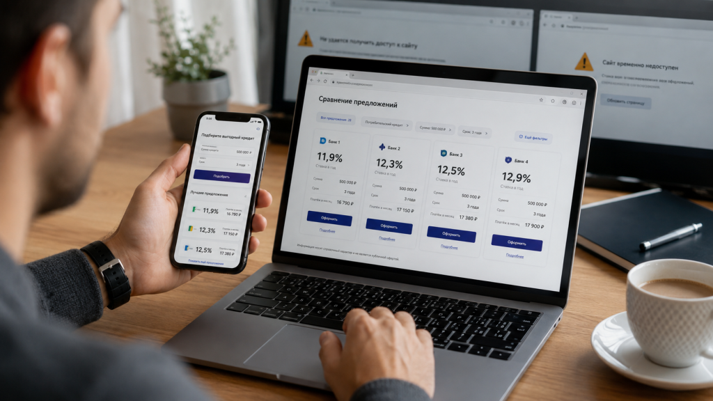 Сравнение предложений по кредитам через финансовый маркетплейс