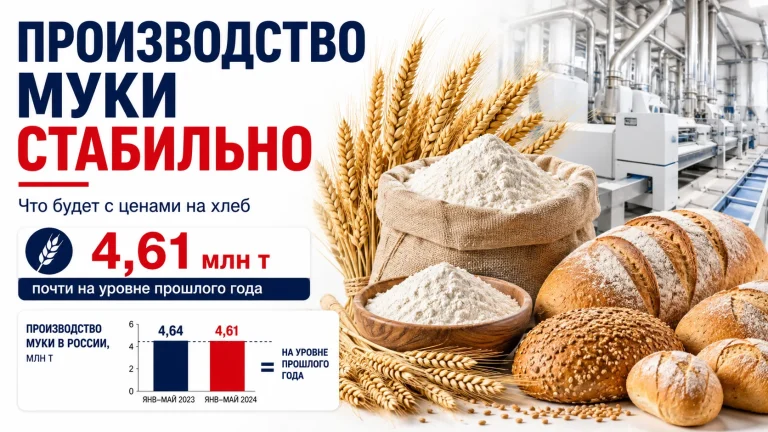Производство муки в России и цены на хлеб