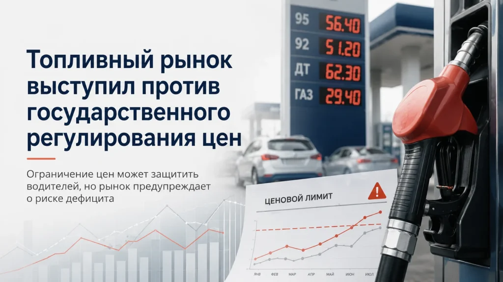 Инфографика о реакции топливного рынка на регулирование розничных цен