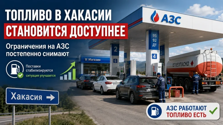 В Хакасии снимают ограничения на продажу бензина