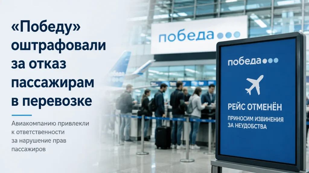 «Победу» оштрафовали за отказ пассажирам в перевозке