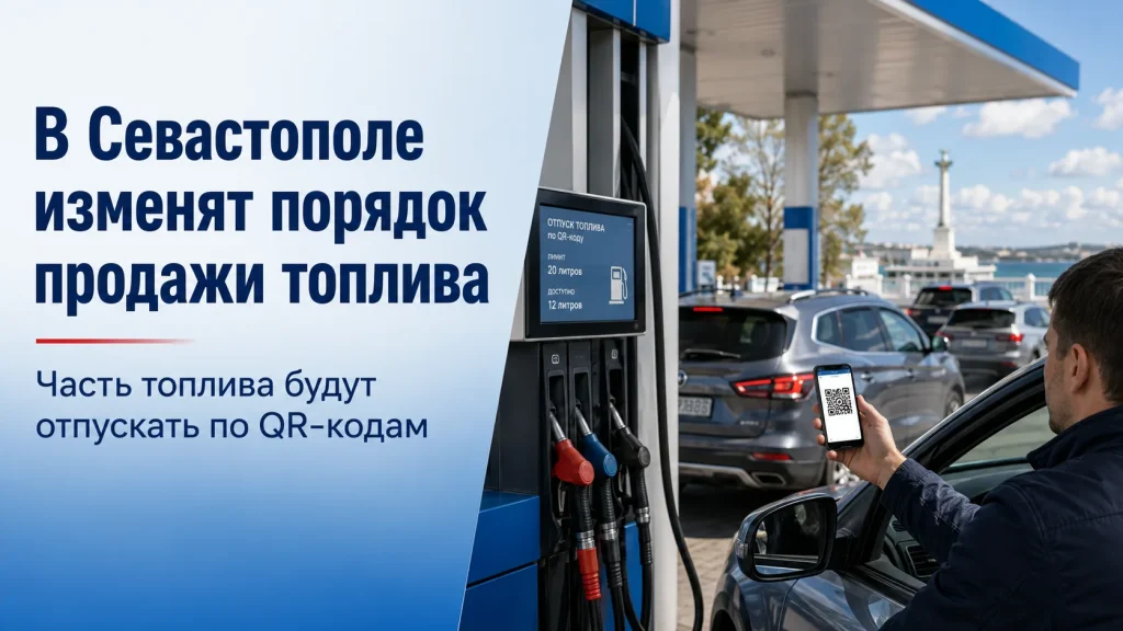 В Севастополе часть топлива продавали по QR-кодам
