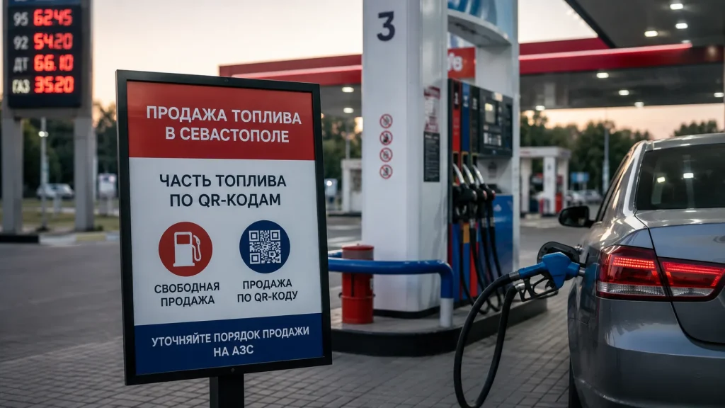 В Севастополе часть топлива продавали по QR-кодам