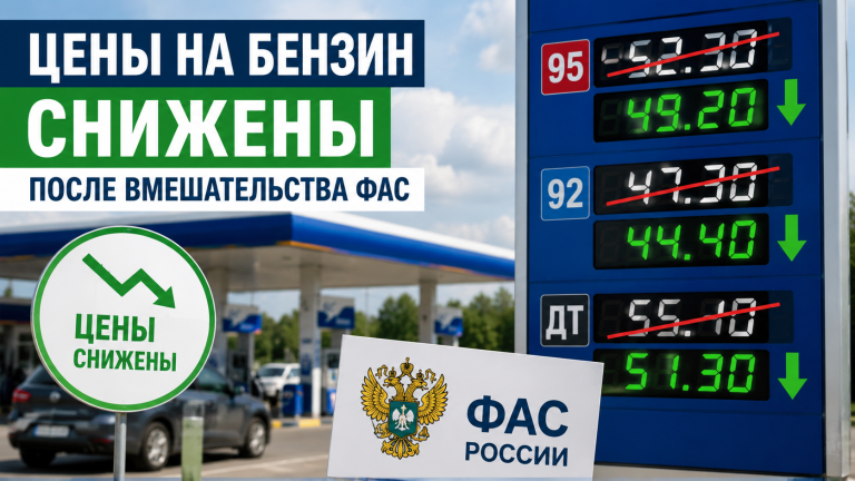 Снижение цен на бензин в Тверской области