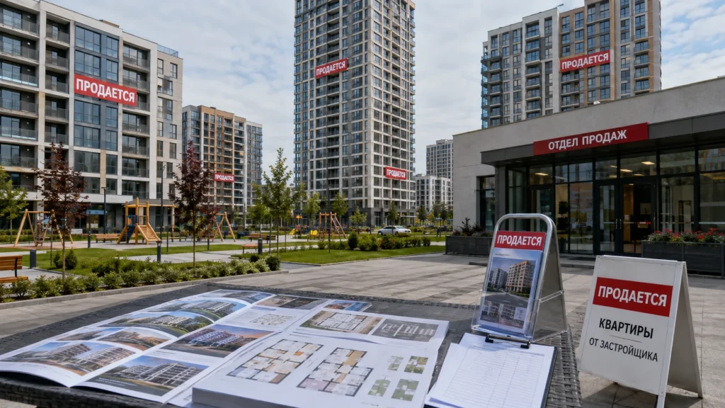 Офис продаж и непроданные квартиры в новостройках