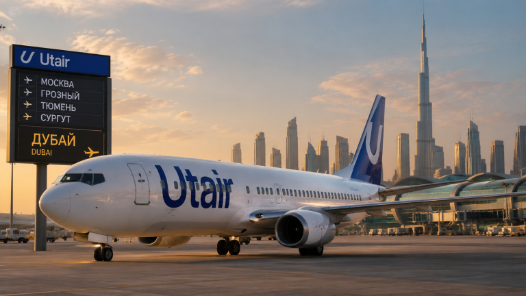 Самолёт Utair на рейсах в Дубай