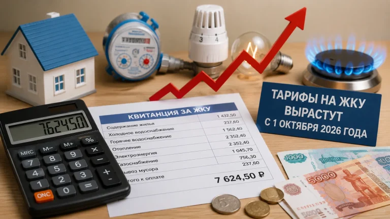 Тарифы на ЖКУ вырастут с 1 октября 2026 года