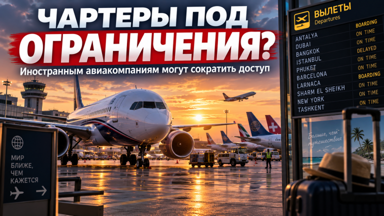 Иностранным авиакомпаниям могут ограничить доступ к чартерам