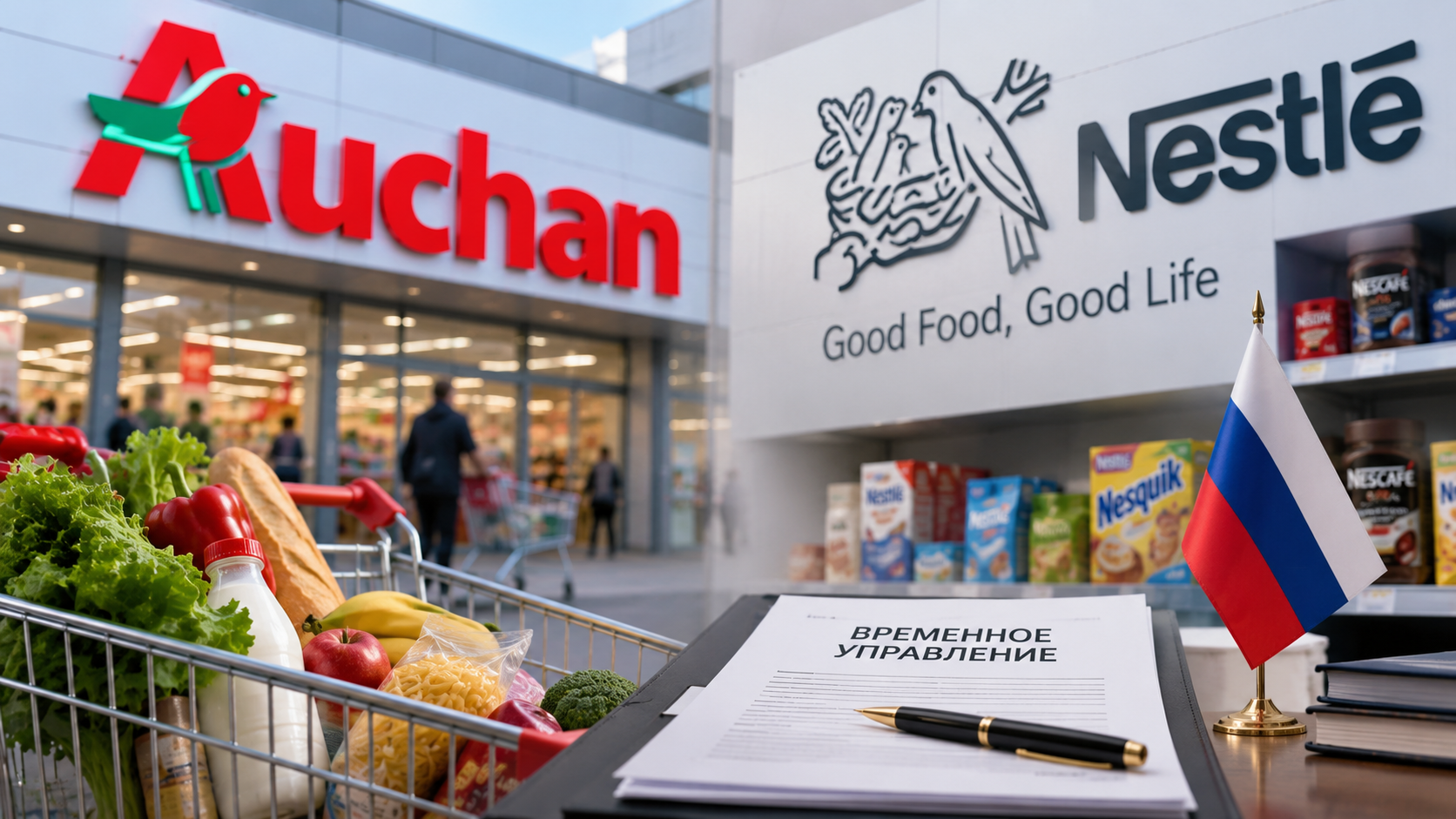 Магазины и продукция Nestlé в России