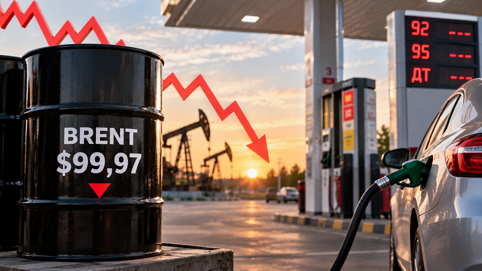Динамика цен на нефть Brent