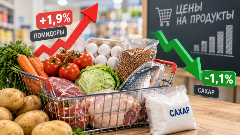 Помидоры, сахар и другие продукты