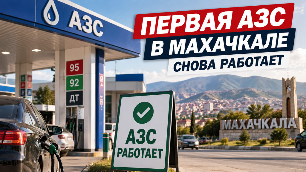 Открытие автозаправочной станции в Махачкале