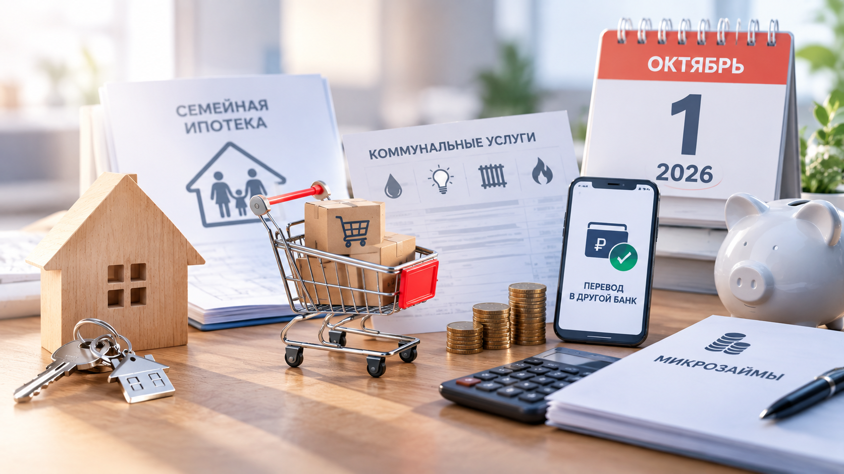Семья планирует расходы и изучает октябрьские изменения
