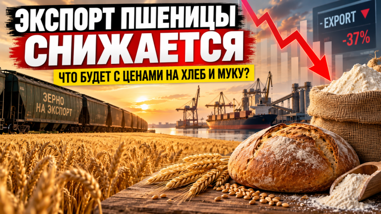 Экспорт пшеницы из России может сократиться почти втрое: что будет с ценами на хлеб и муку