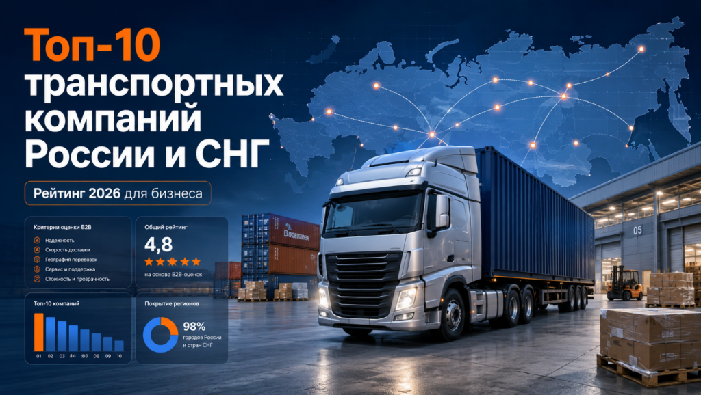 Рейтинг транспортных компаний России и СНГ по грузоперевозкам